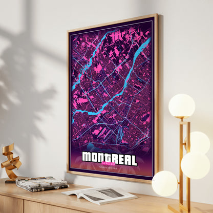 Montreal GTA Map Poster