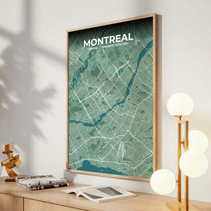 Montreal Mist Map Poster