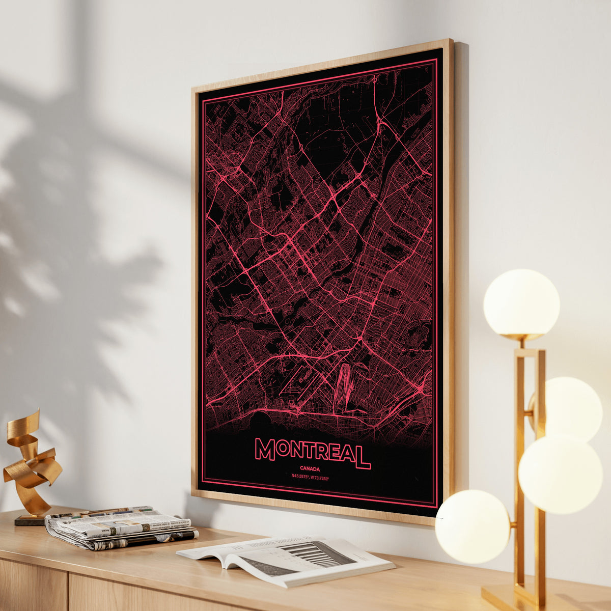 Montreal Phosphor Map Poster - System Alert