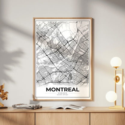 Montreal Modern Map Poster