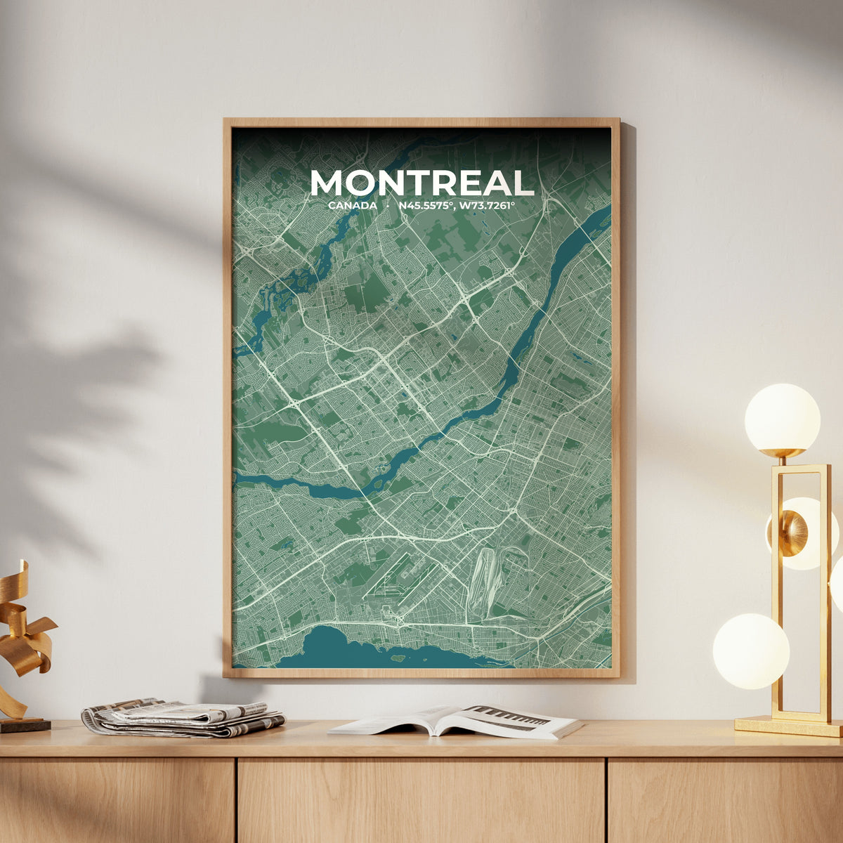 Montreal Mist Map Poster