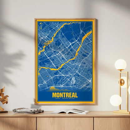 Montreal Blockbuster Map Poster