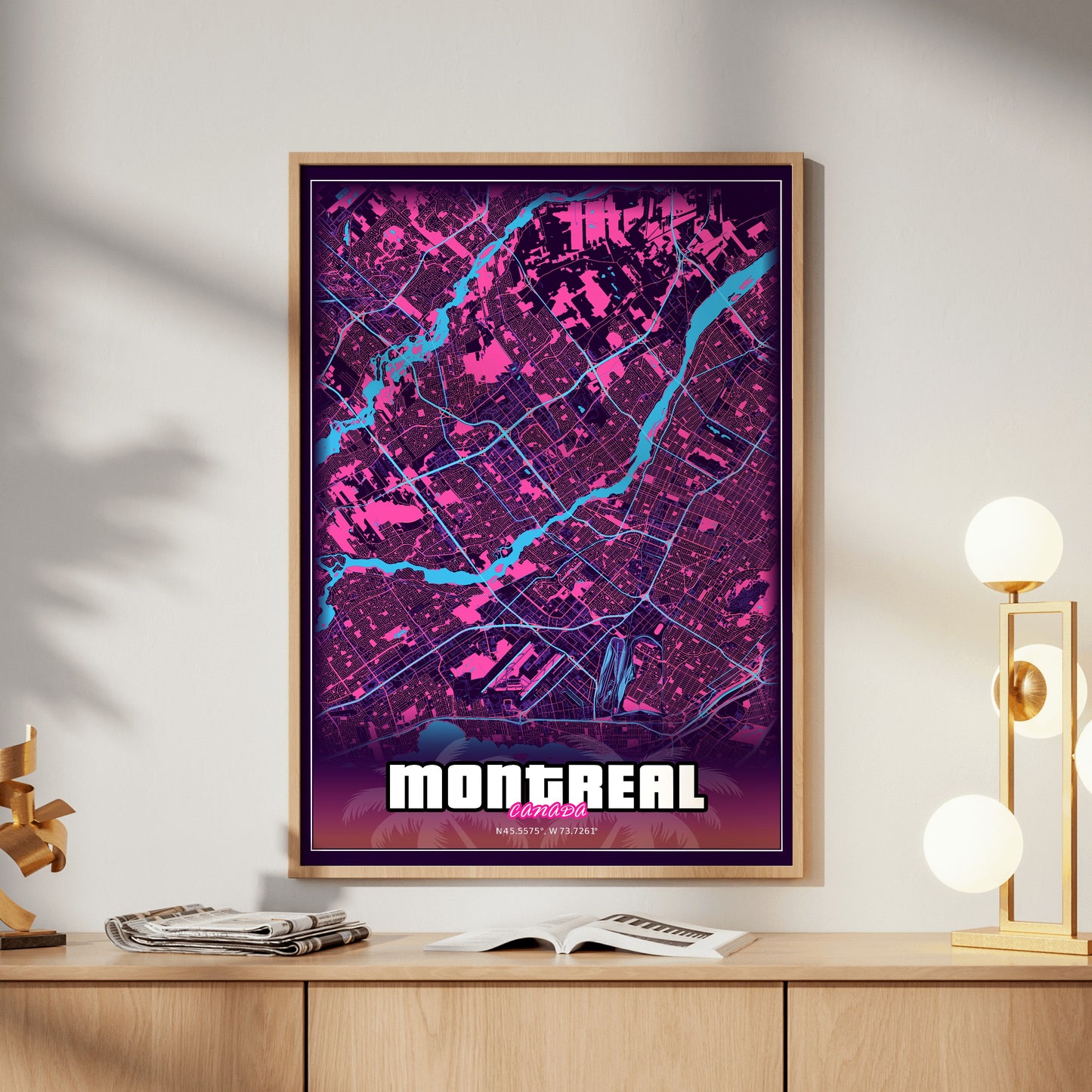 Montreal GTA Map Poster