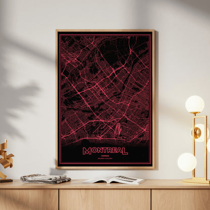 Montreal Phosphor Map Poster - System Alert