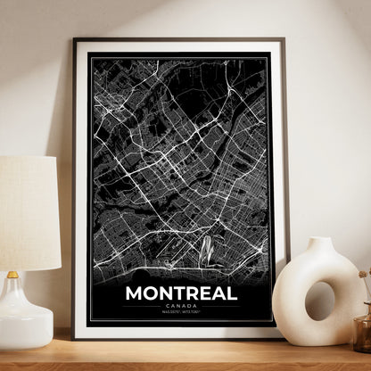 Montreal Modern Map Poster