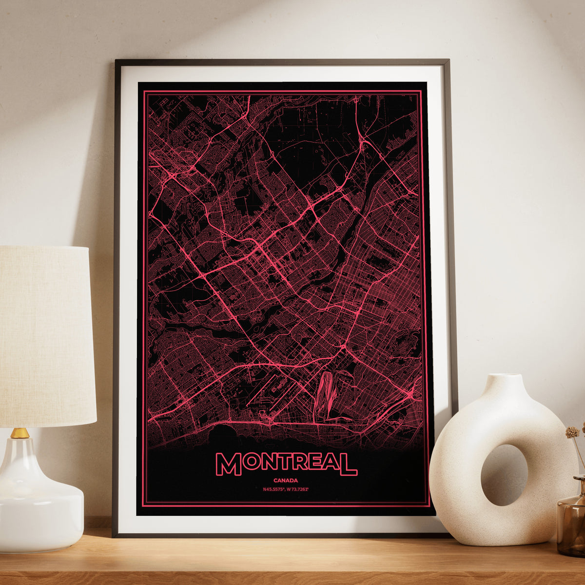 Montreal Phosphor Map Poster - System Alert