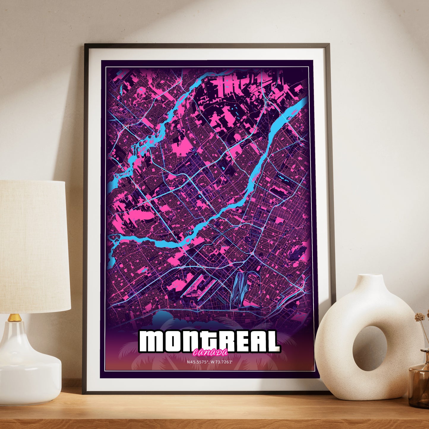 Montreal GTA Map Poster