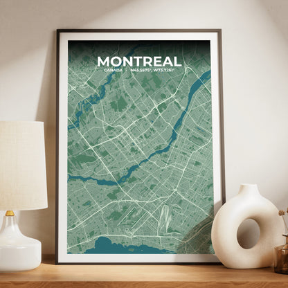 Montreal Mist Map Poster