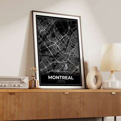 Montreal Modern Map Poster