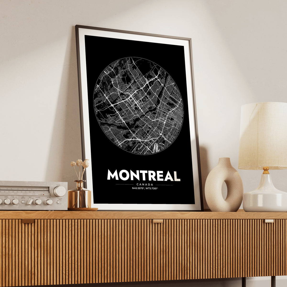 Montreal Spot Map Poster