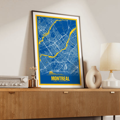 Montreal Blockbuster Map Poster