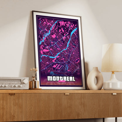 Montreal GTA Map Poster