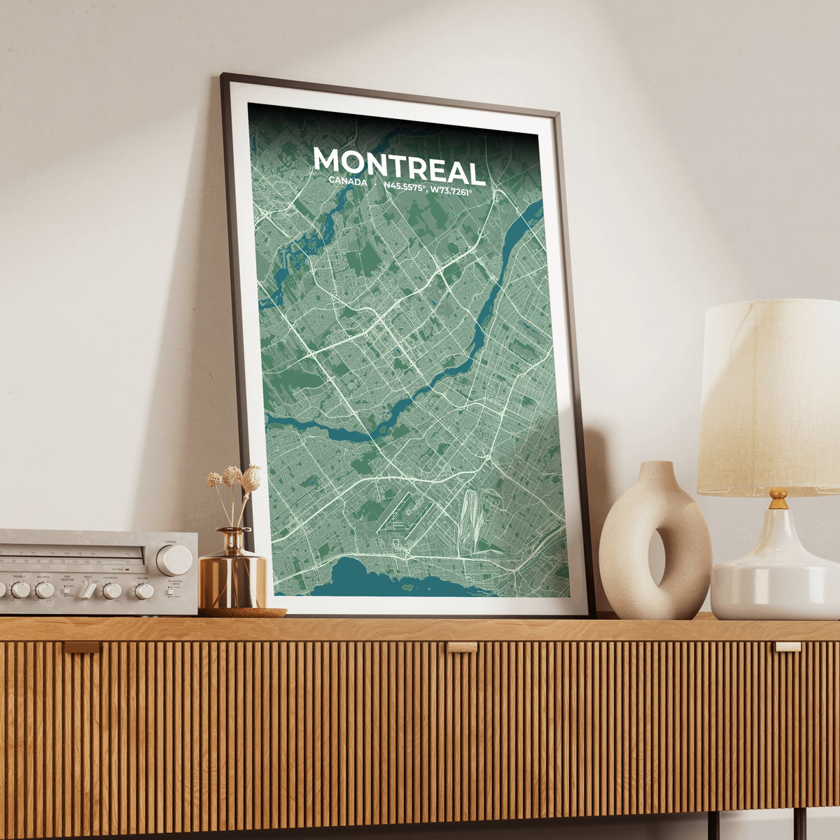 Montreal Mist Map Poster