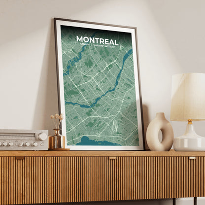 Montreal Mist Map Poster