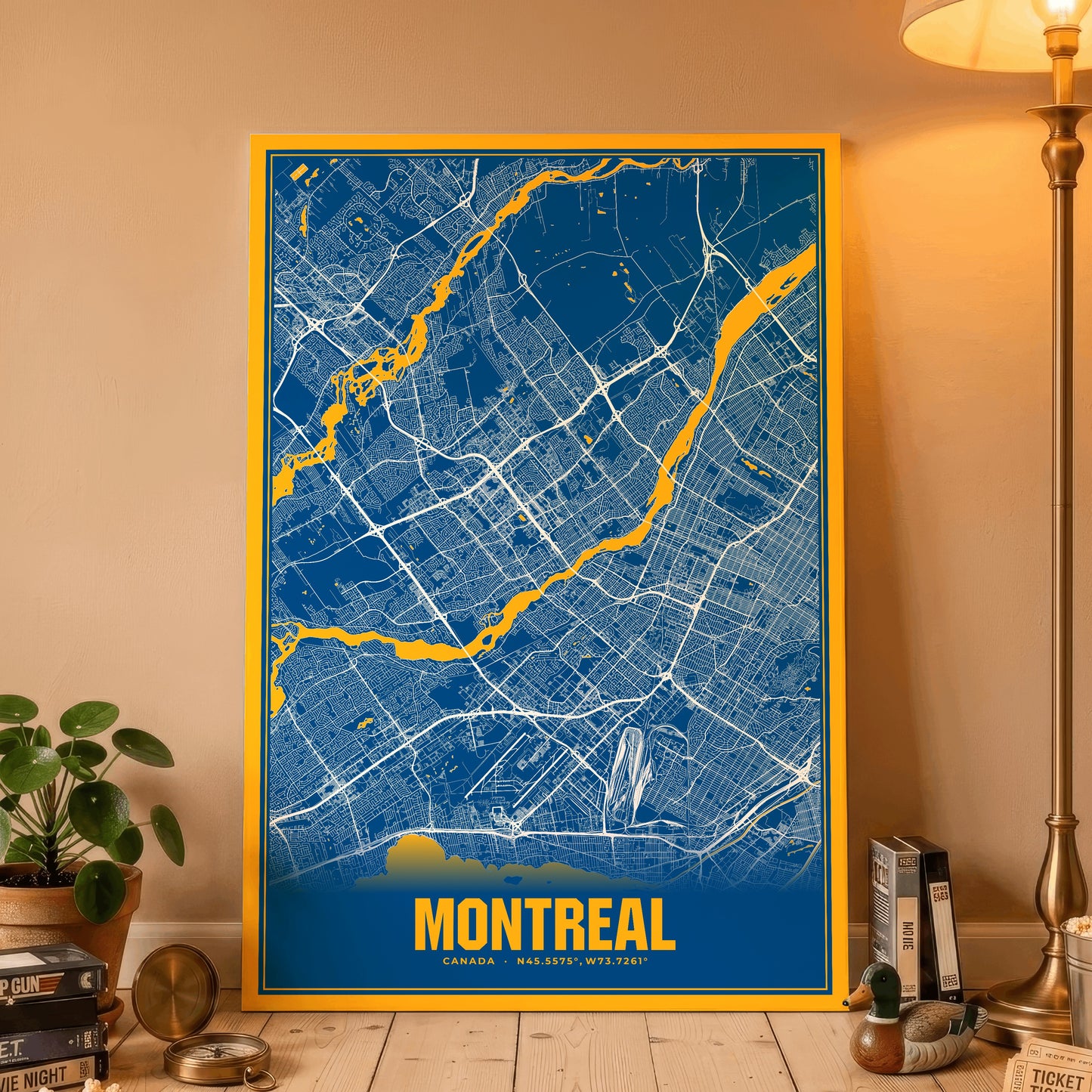 Montreal Blockbuster Map Poster