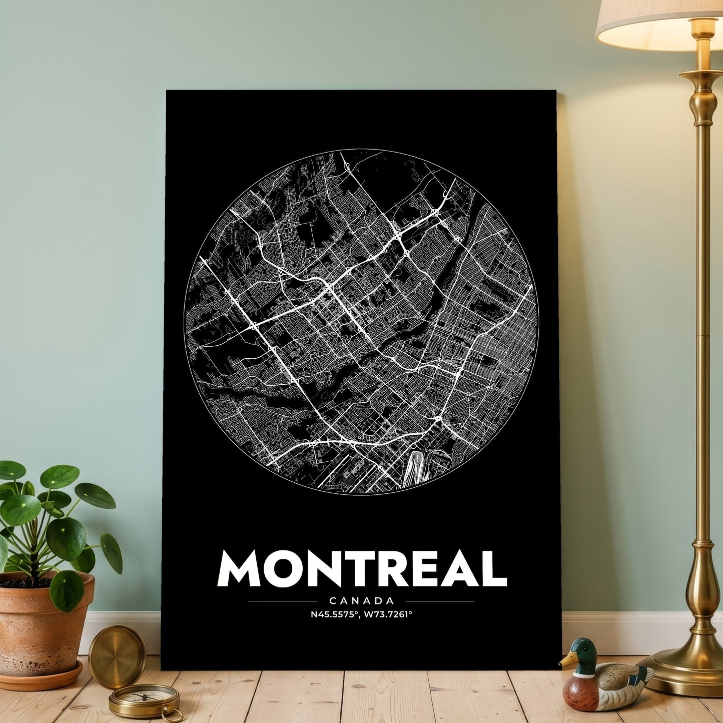 Montreal Spot Map Poster
