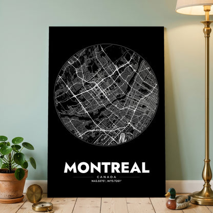 Montreal Spot Map Poster