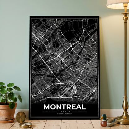 Montreal Modern Map Poster
