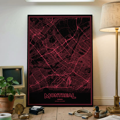 Montreal Phosphor Map Poster - System Alert