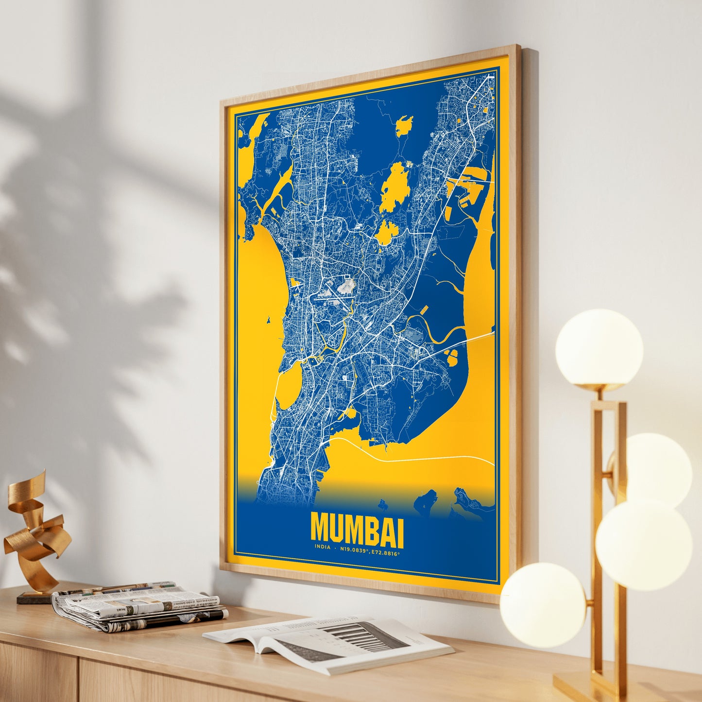 Mumbai Blockbuster Map Poster