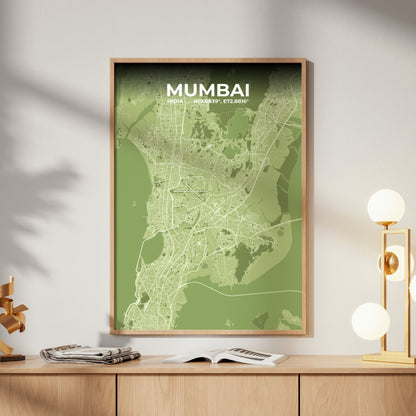 Mumbai Grove Map Poster