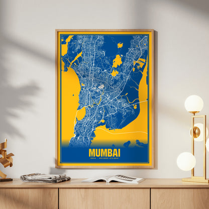 Mumbai Blockbuster Map Poster