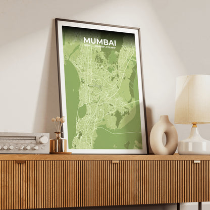 Mumbai Grove Map Poster