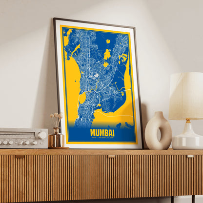 Mumbai Blockbuster Map Poster