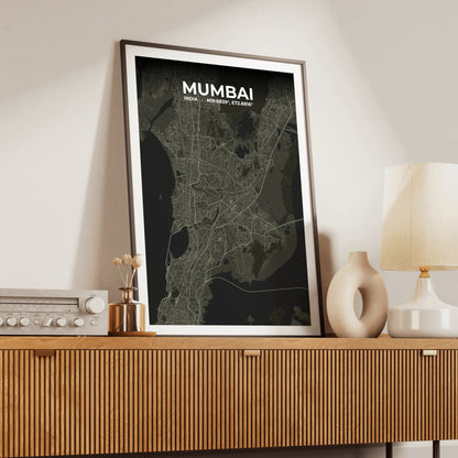 Mumbai Sable Map Poster