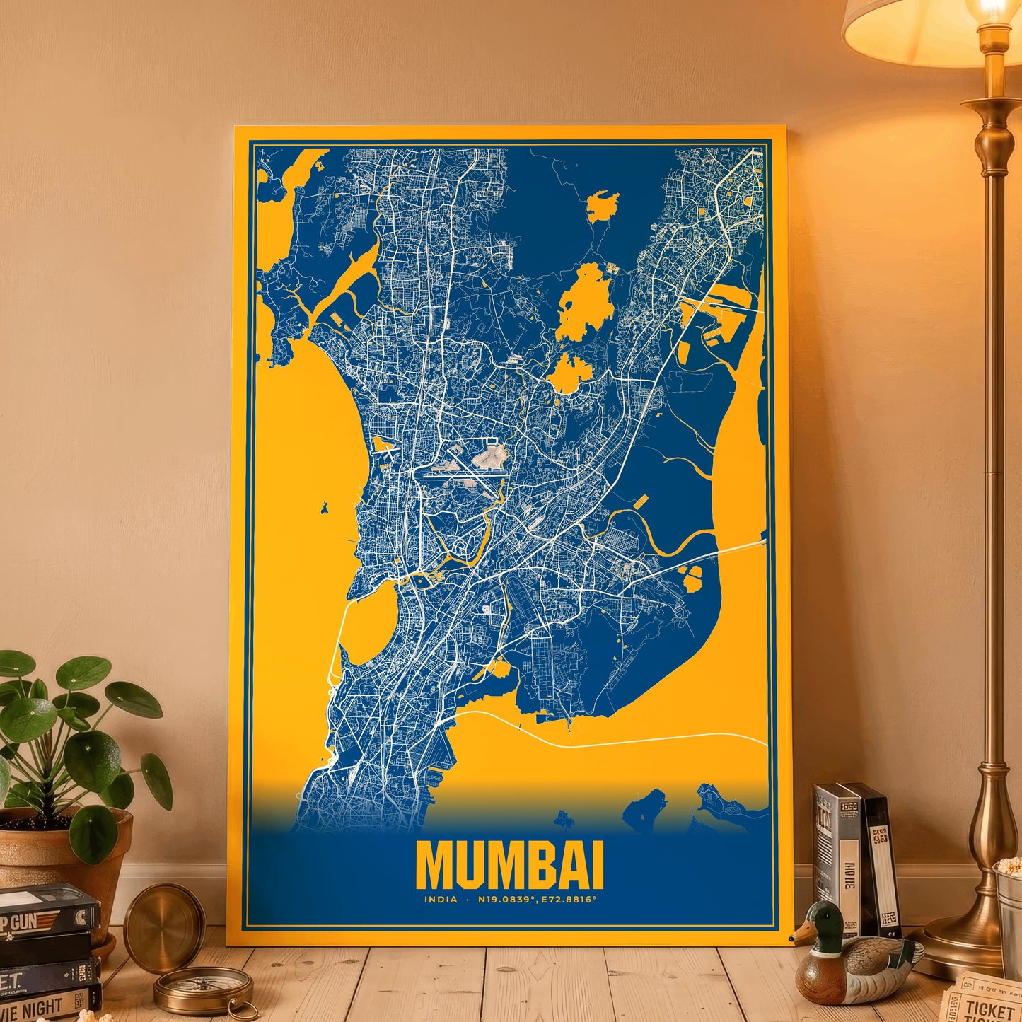 Mumbai Blockbuster Map Poster