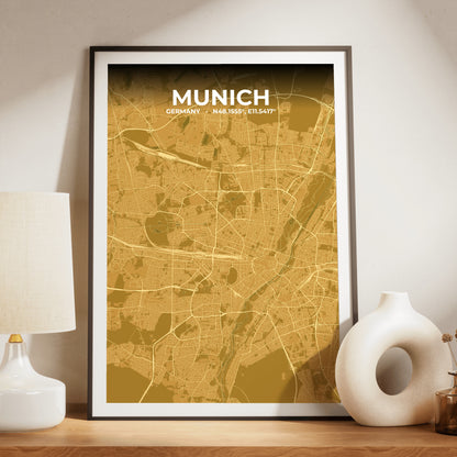Munich Forge Map Poster