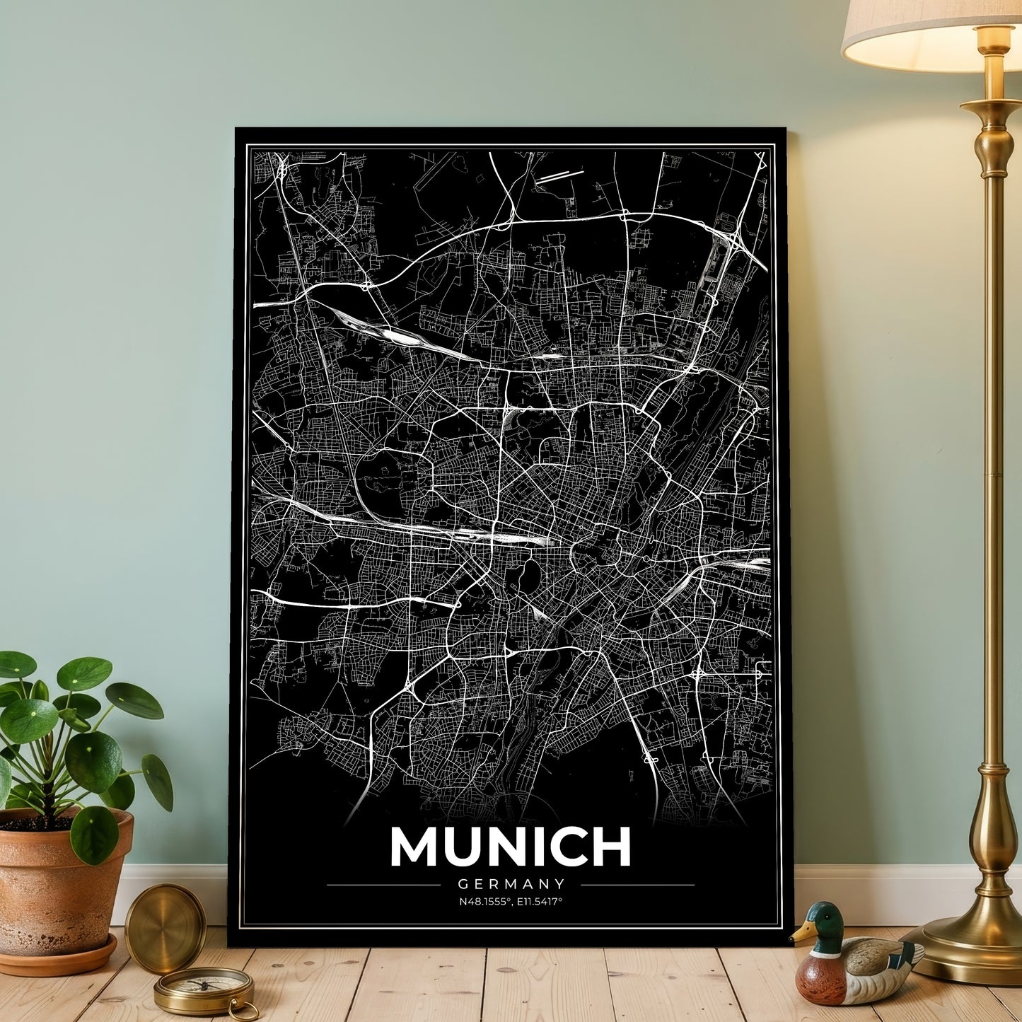 Munich Modern Map Poster