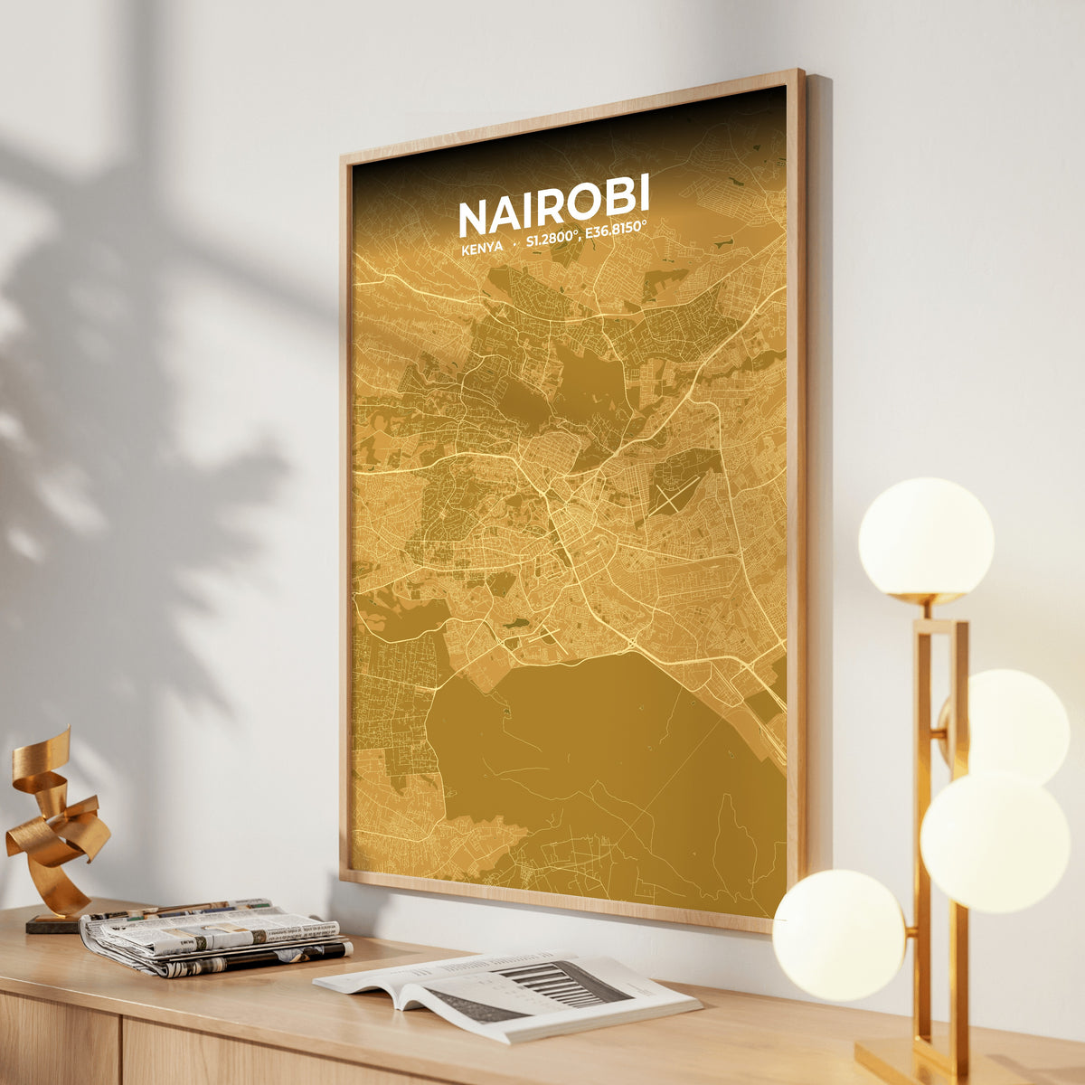 Nairobi Forge Map Poster