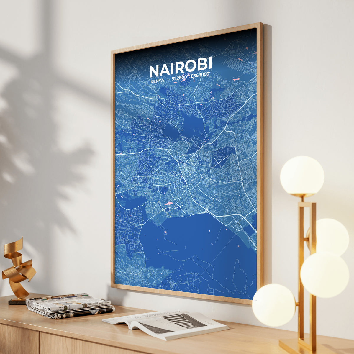 Nairobi Candy Map Poster
