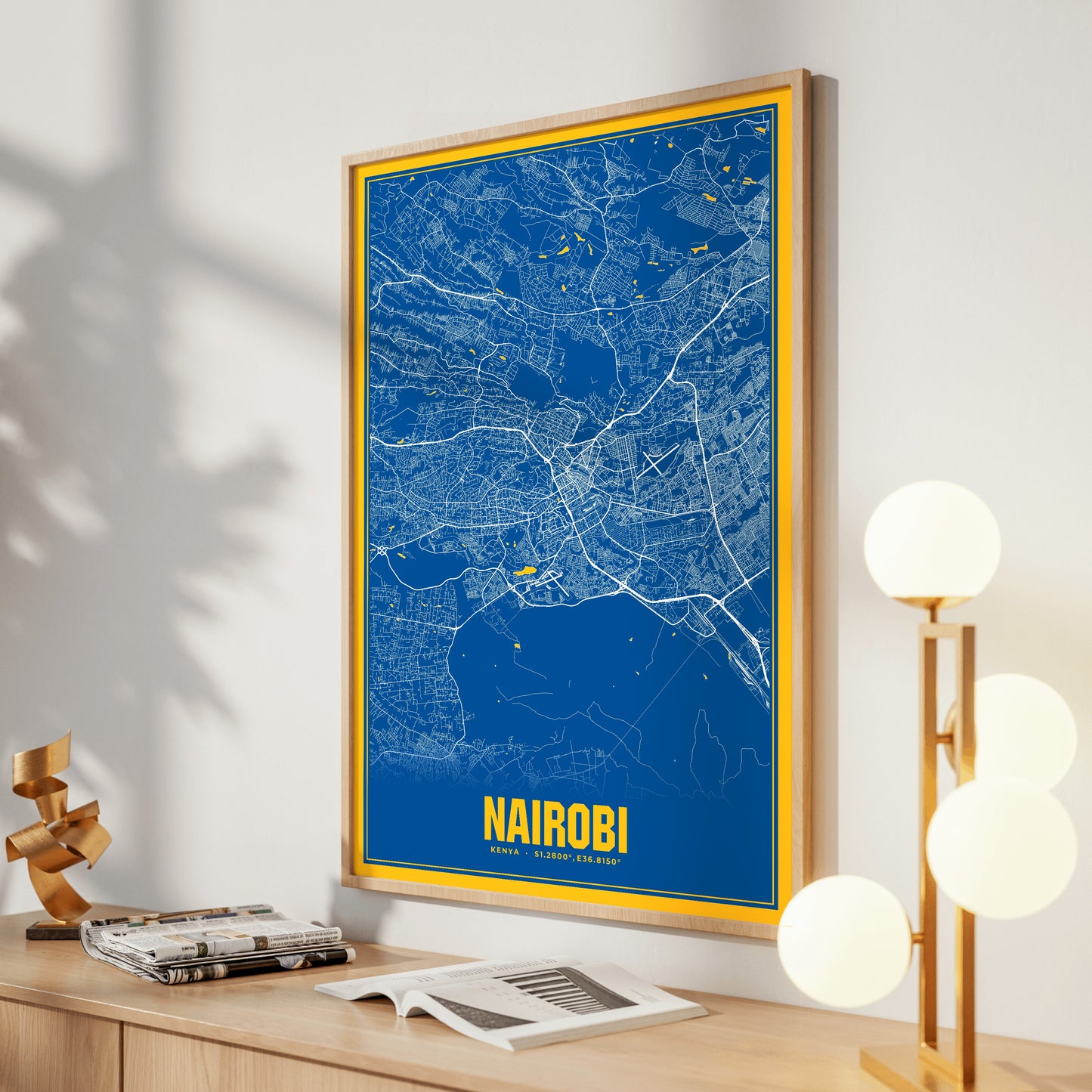 Nairobi Blockbuster Map Poster