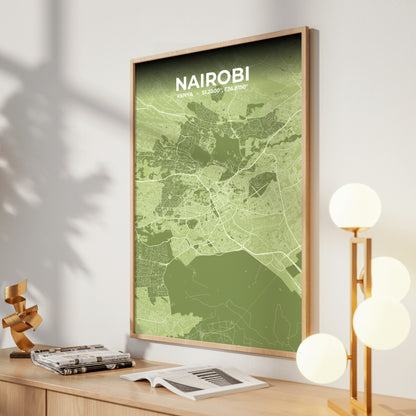 Nairobi Grove Map Poster
