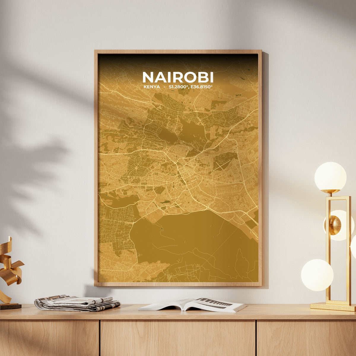 Nairobi Forge Map Poster