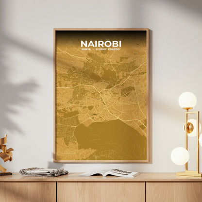Nairobi Forge Map Poster