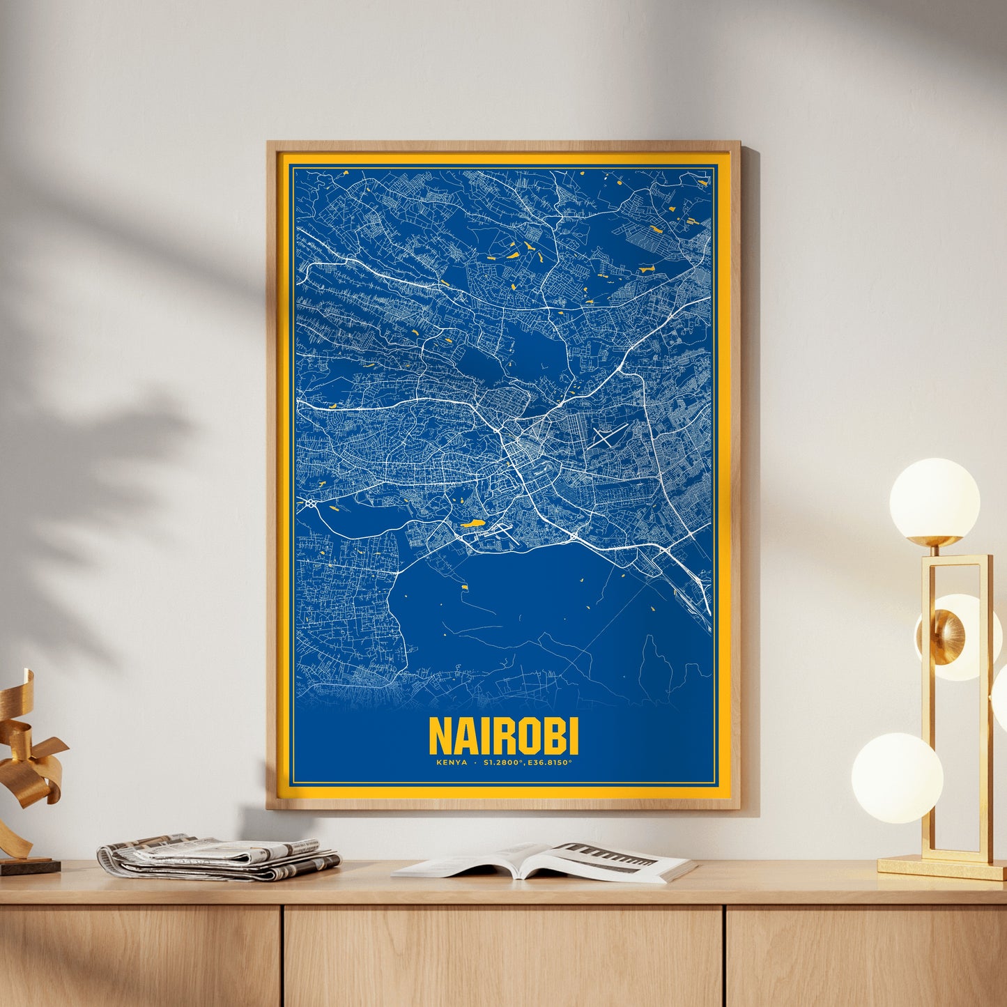 Nairobi Blockbuster Map Poster