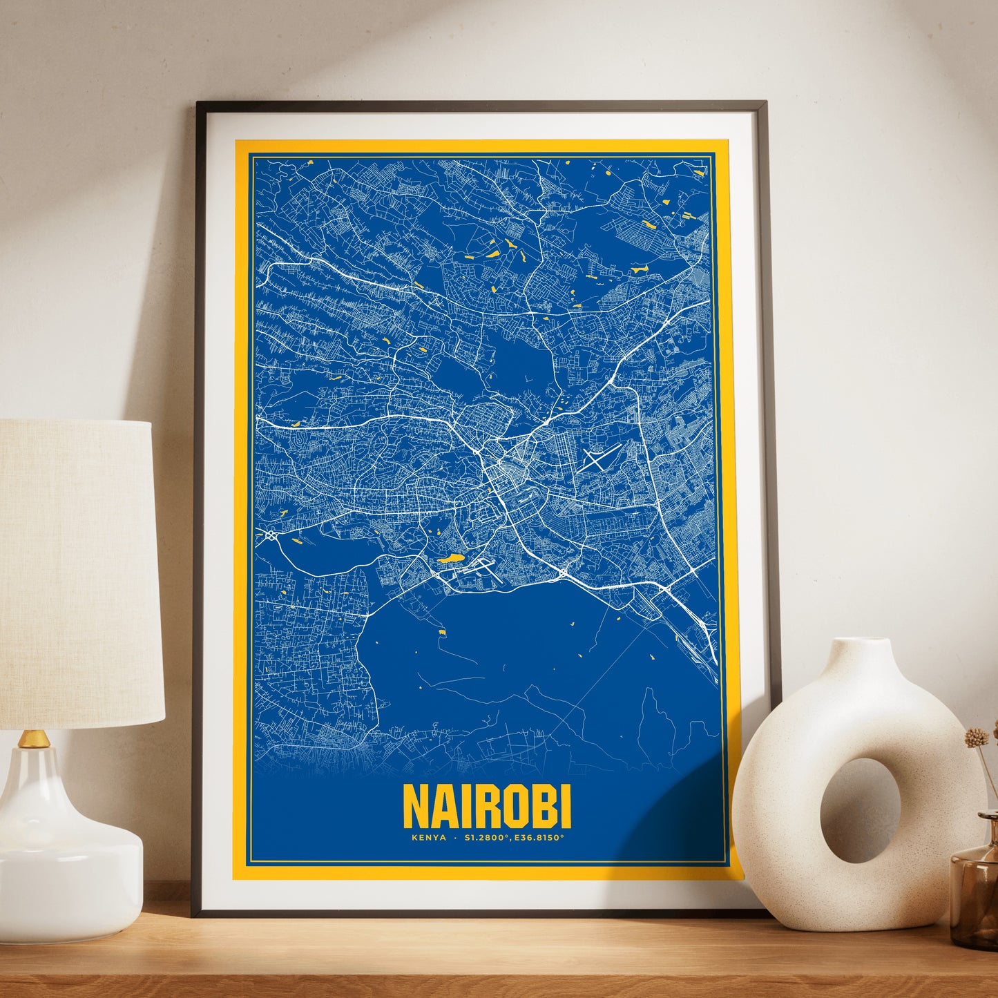 Nairobi Blockbuster Map Poster