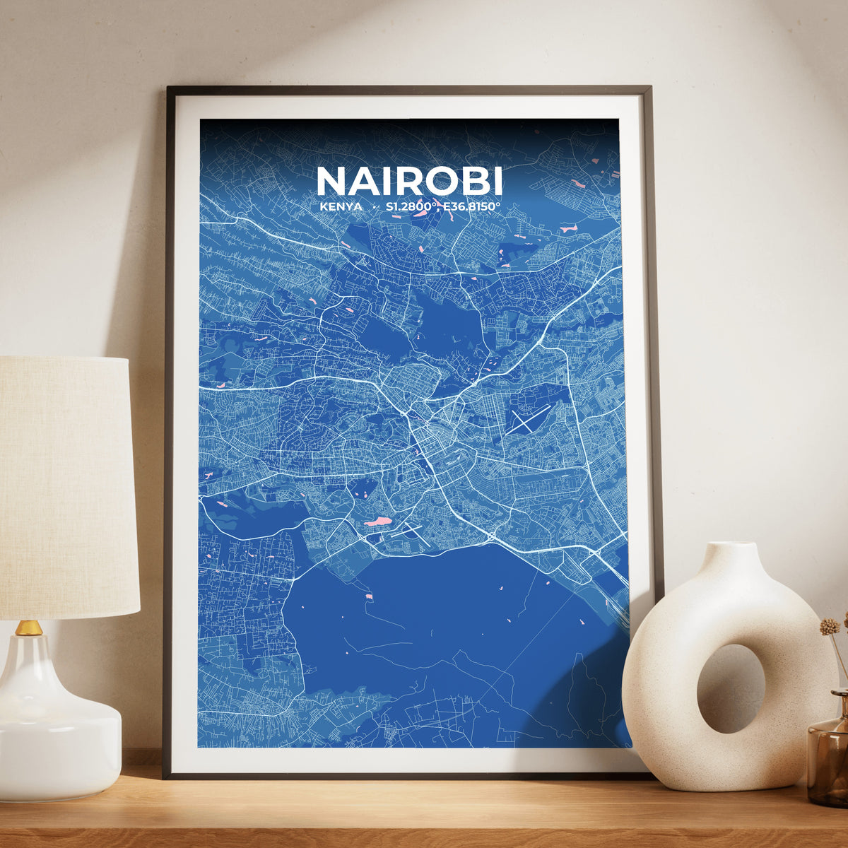 Nairobi Candy Map Poster