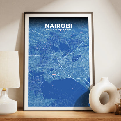 Nairobi Candy Map Poster