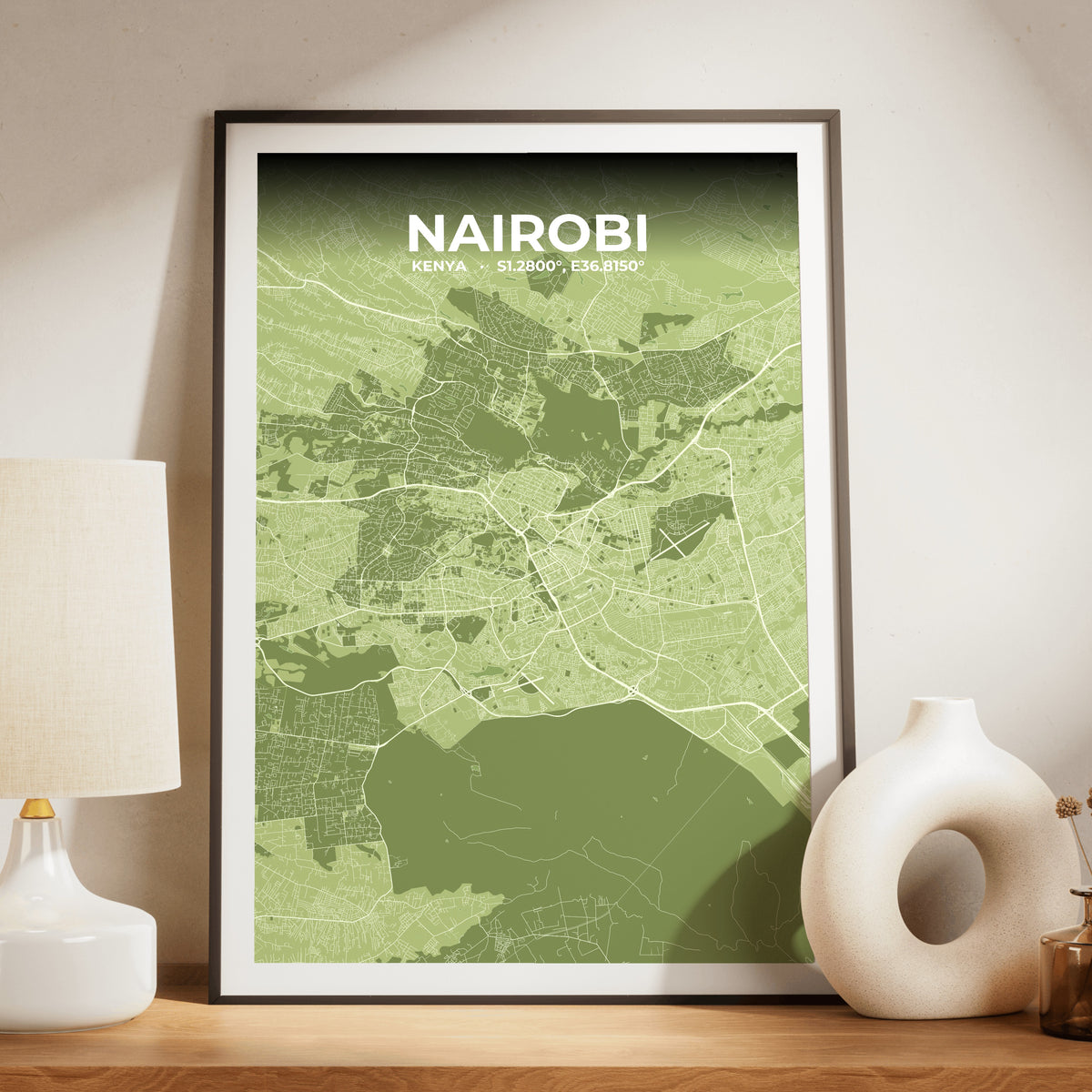 Nairobi Grove Map Poster