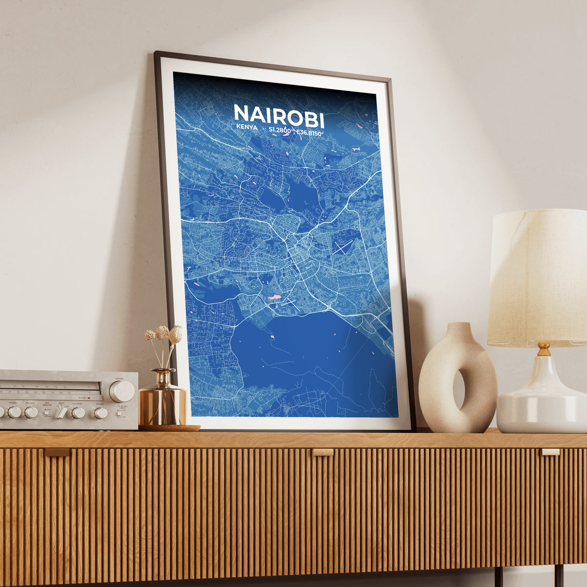 Nairobi Candy Map Poster