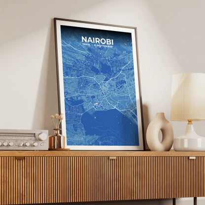 Nairobi Candy Map Poster
