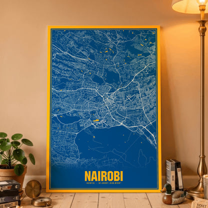 Nairobi Blockbuster Map Poster