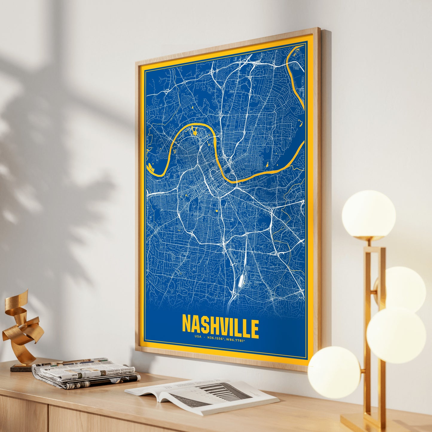 Nashville Blockbuster Map Poster