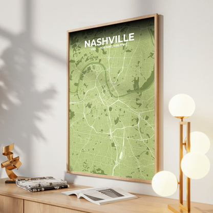 Nashville Grove Map Poster