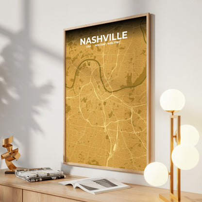 Nashville Forge Map Poster