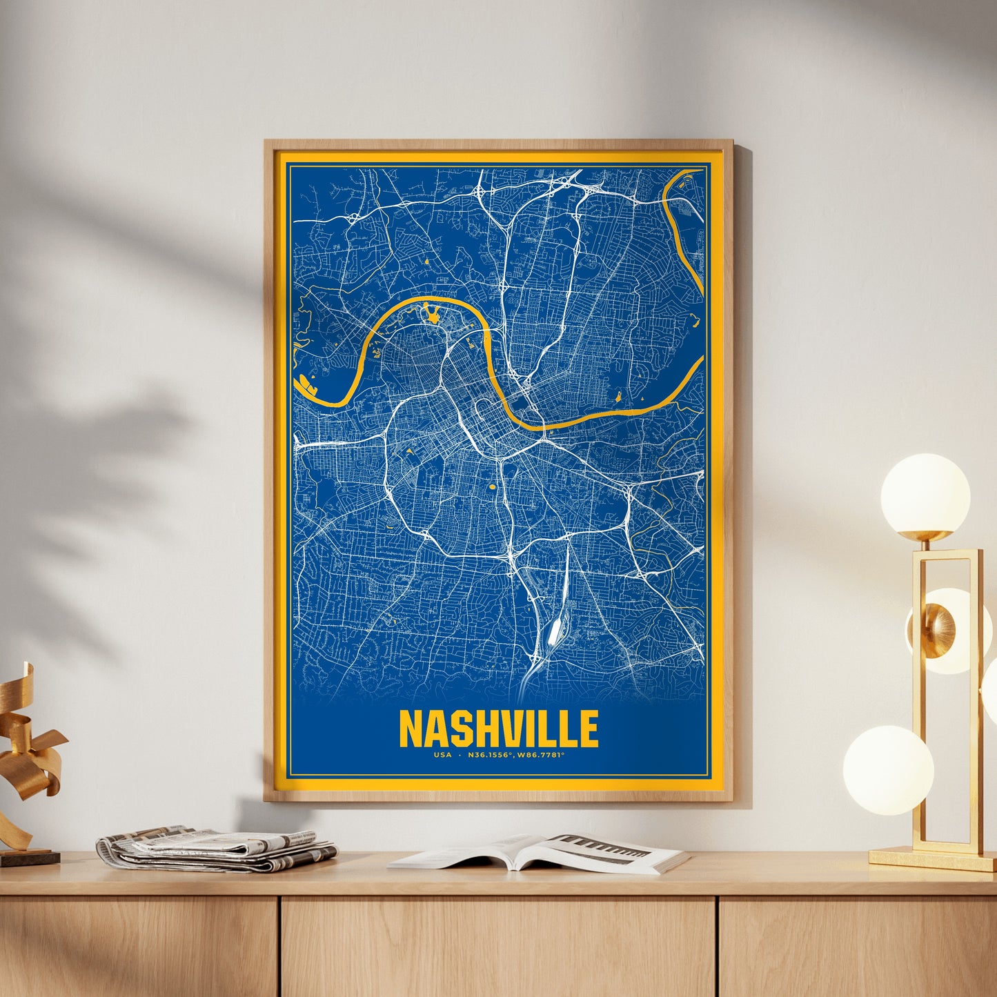 Nashville Blockbuster Map Poster